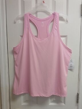 NWT Athletic Works Pink Racerback Tank Top XL 16-18 Activewear